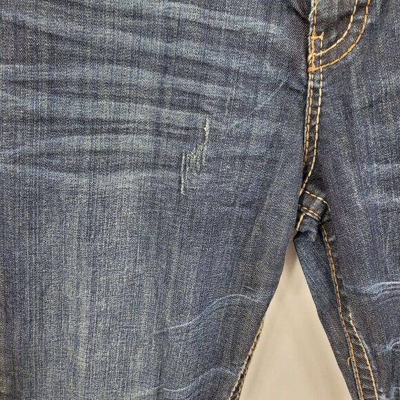 Kut From The Kloth Womens So Low Jeans Sz14 Dark Wash Bootcut Bling Pockets - Picture 7 of 16